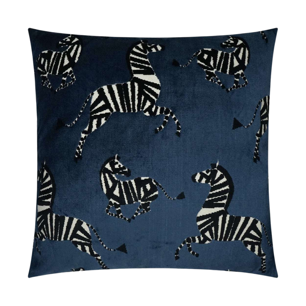 Farlowe-Sapphire 2-Pack Decorative Pillows with Feather Inserts – Soft Viscose Blend Fabric