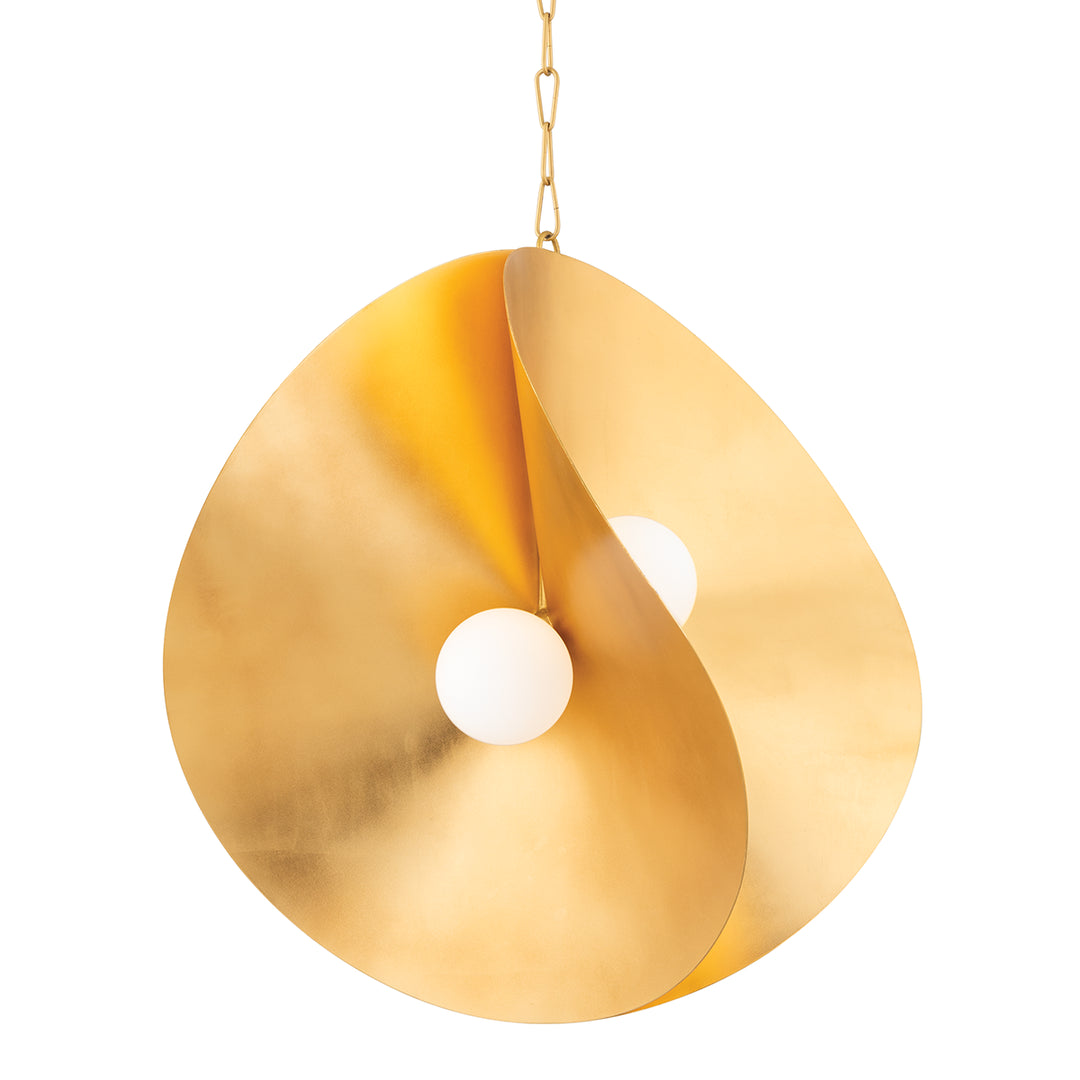 33024Gl By Corbett Lighting - Peony 4 light Gold Leaf