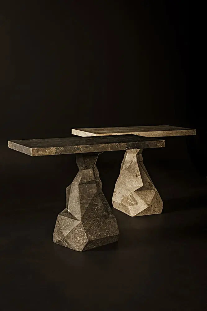 Tilden Console, White Marble