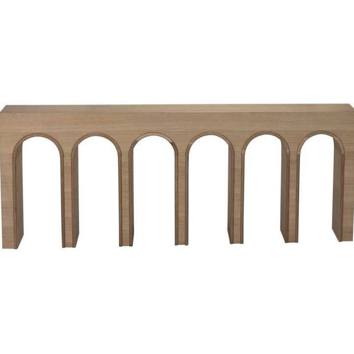 ENZO CONSOLE, EXTRA LARGE, WHITE OAK