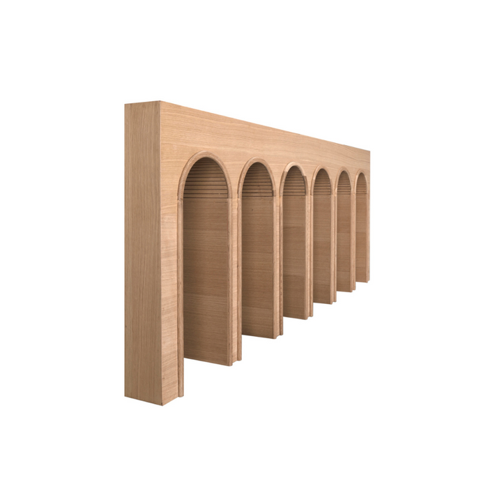 ENZO CONSOLE, EXTRA LARGE, WHITE OAK