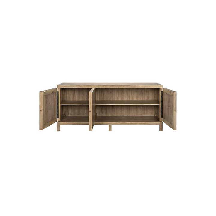 Quadrant 3 Door Sideboard, Washed Walnut