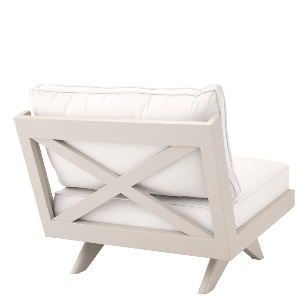 White outdoor chair on a white background