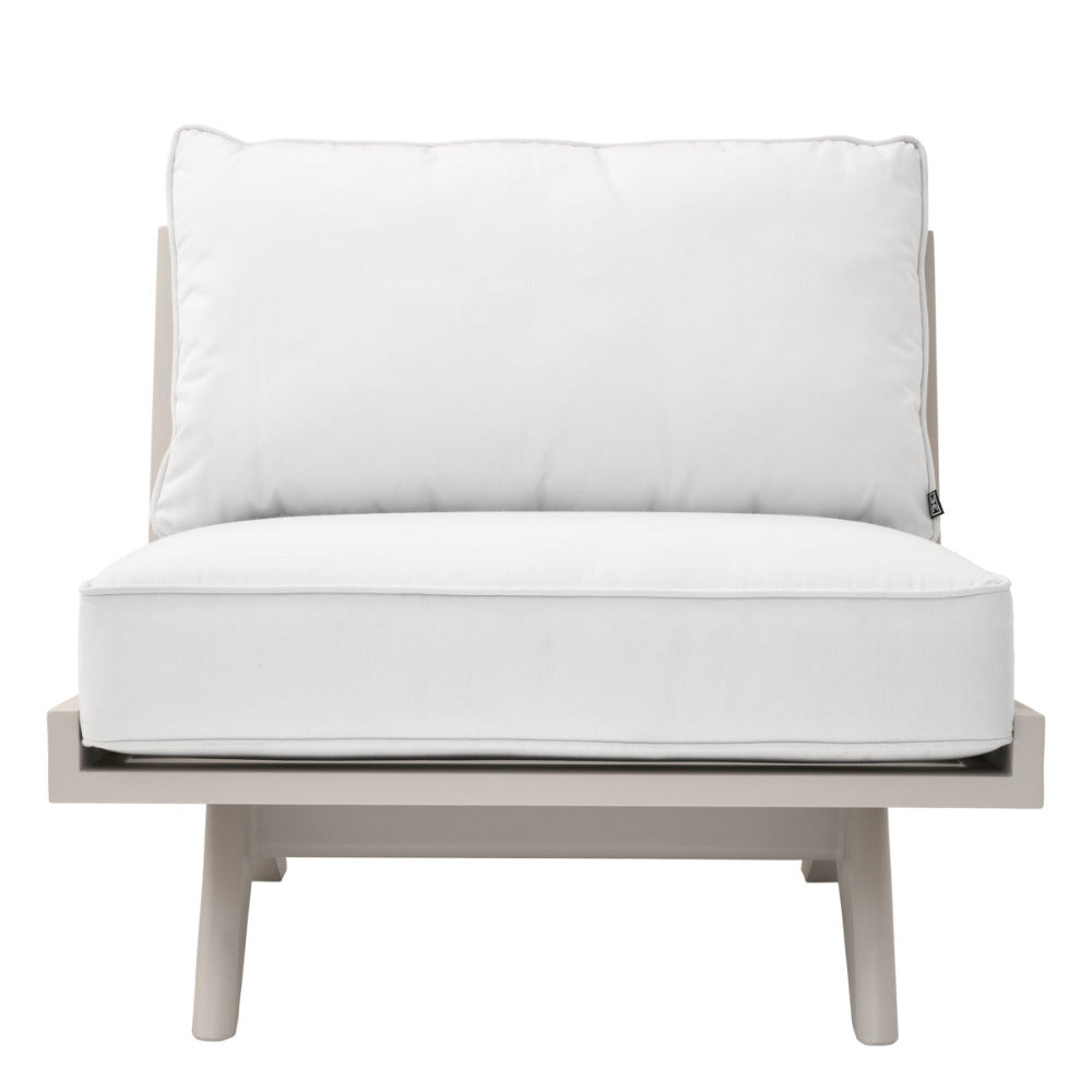 White outdoor chair on a white background