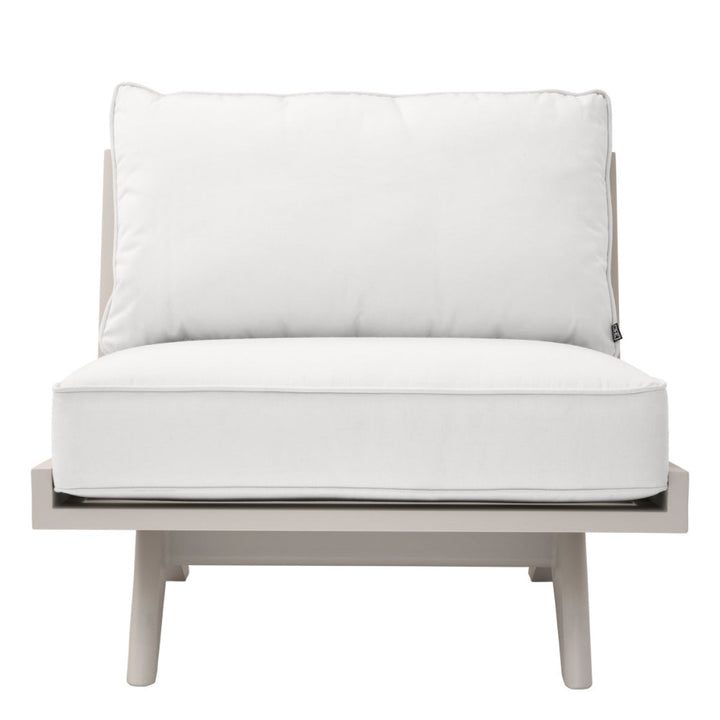 White outdoor chair on a white background