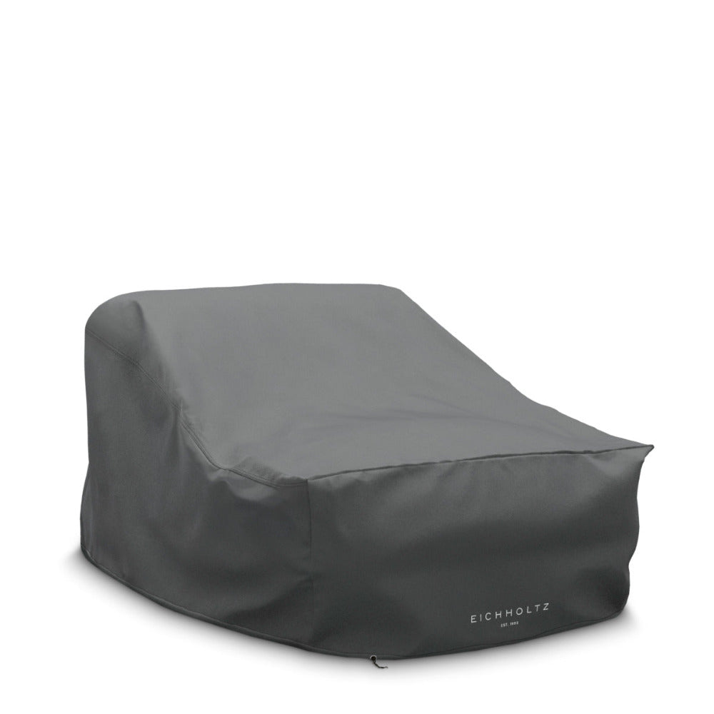 Covered outdoor chair on a white background