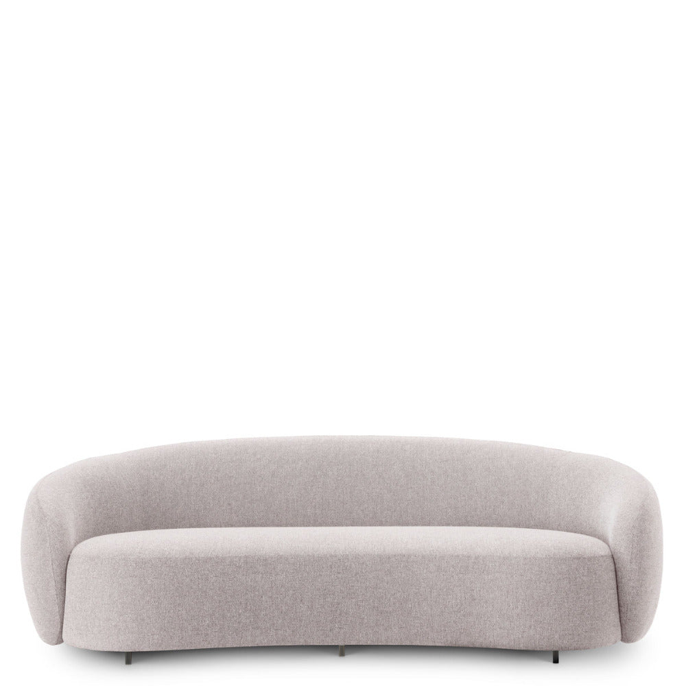 Gray sofa on a white background