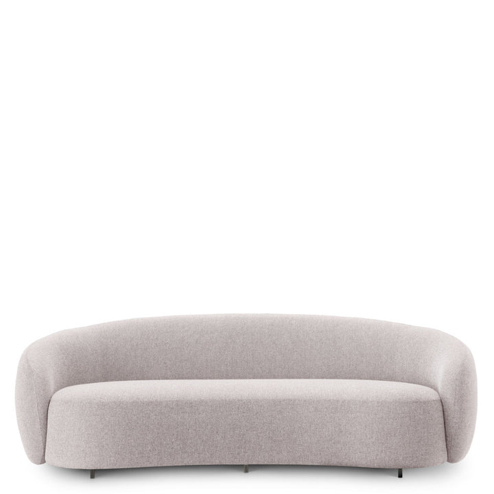 Gray sofa on a white background