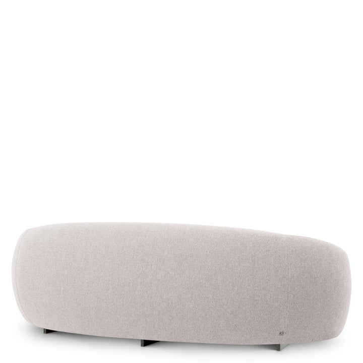 Gray sofa on a white background