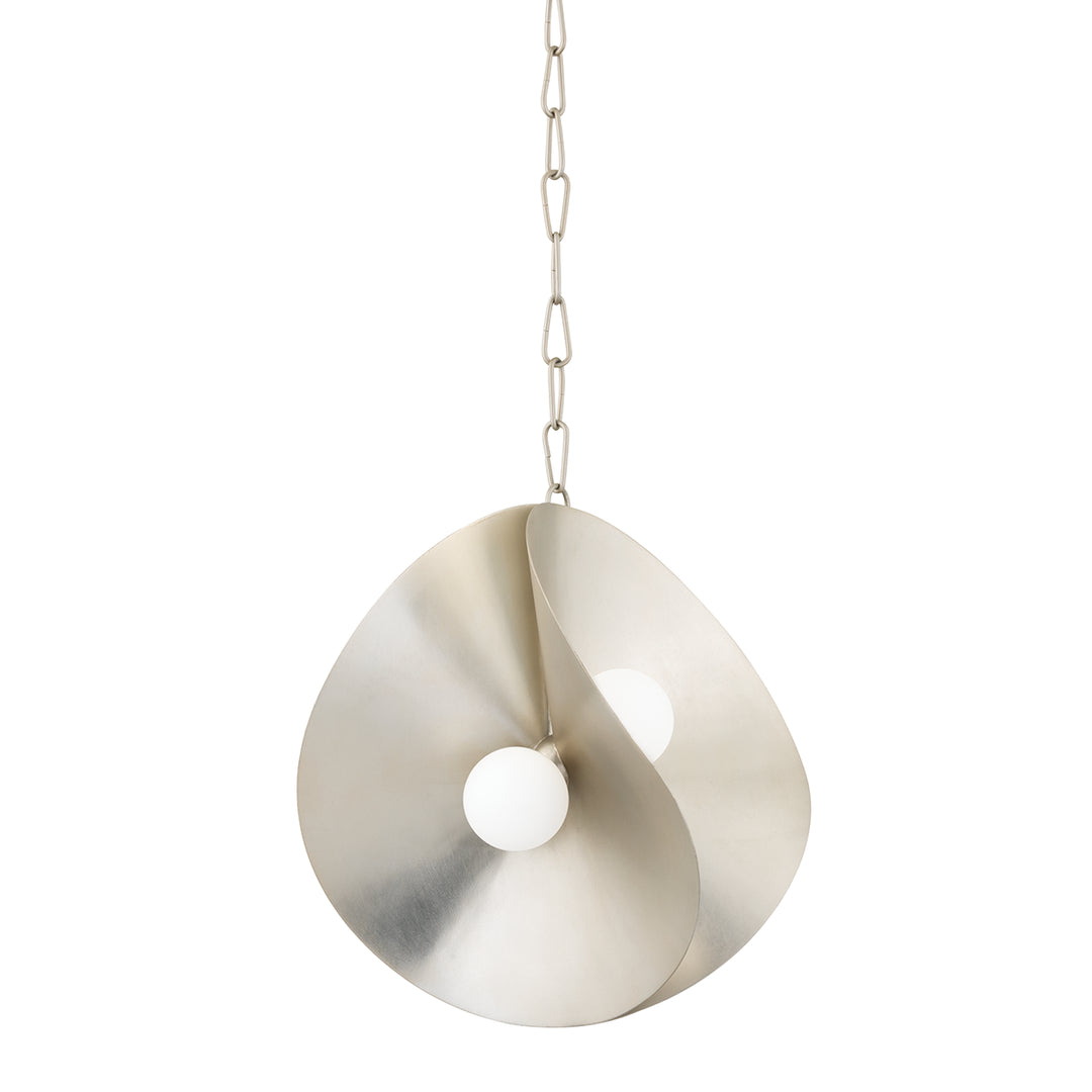 330-18-WSL By Corbett Lighting - Peony 4 light Silver Leaf