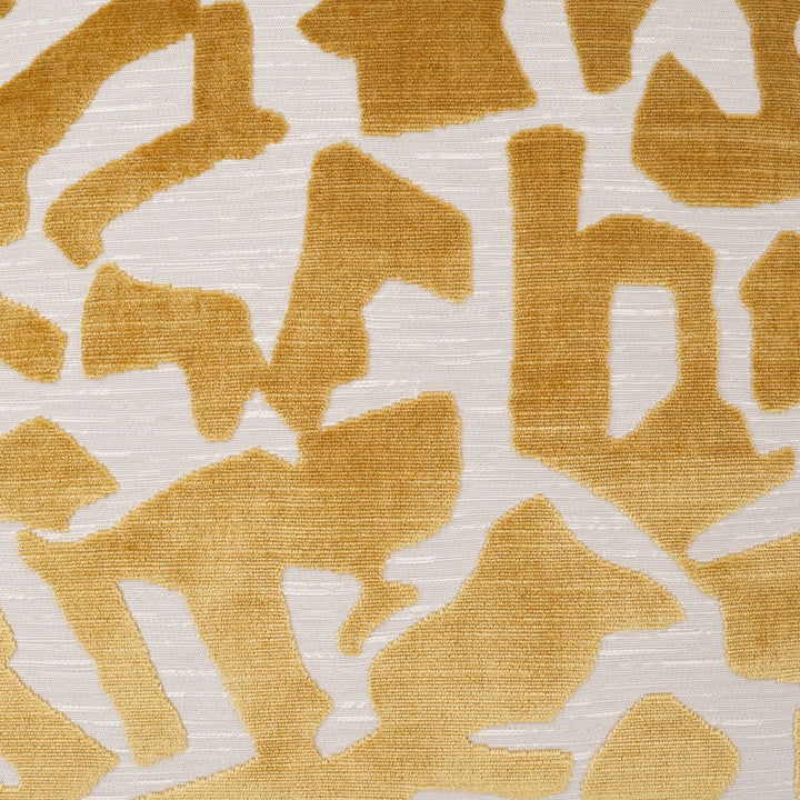Close-up of the Banksy Honey cut velvet fabric
