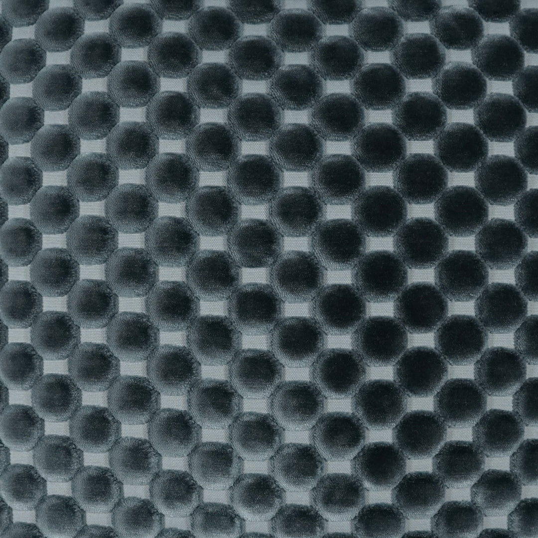 Close-up of the Dance Pacific wave cut velvet fabric