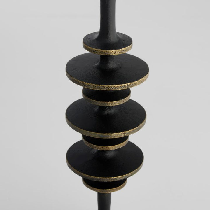 Barcelo Candleholder | Antique Bronze | White | Brass – Small