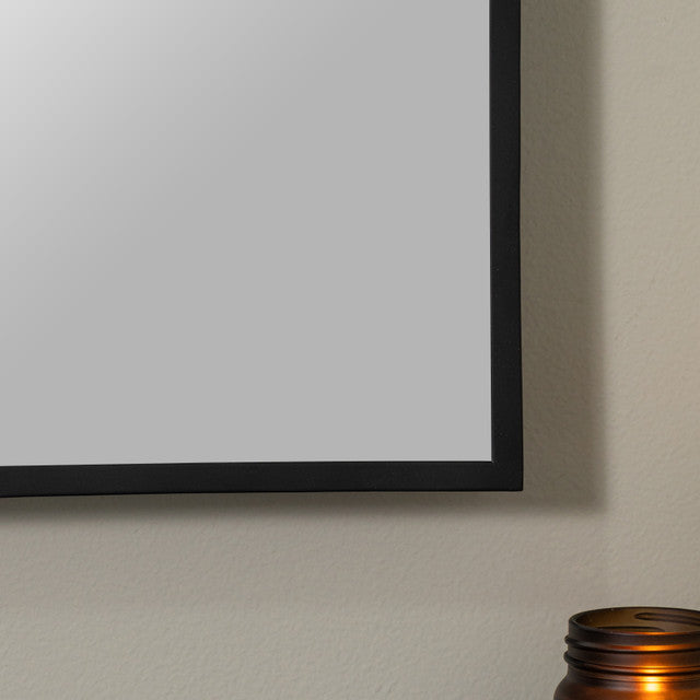 Lacon Black Metal Wall Mirror