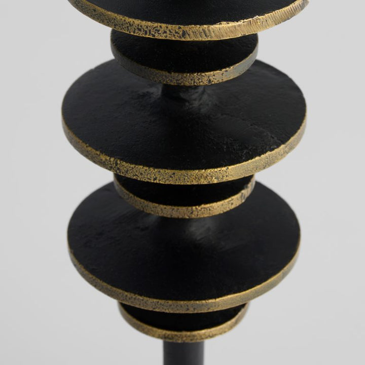 Barcelo Candleholder | Antique Bronze | White | Brass – Medium
