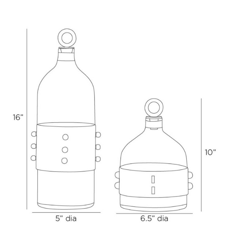 Hancock Decanters, Set of 2