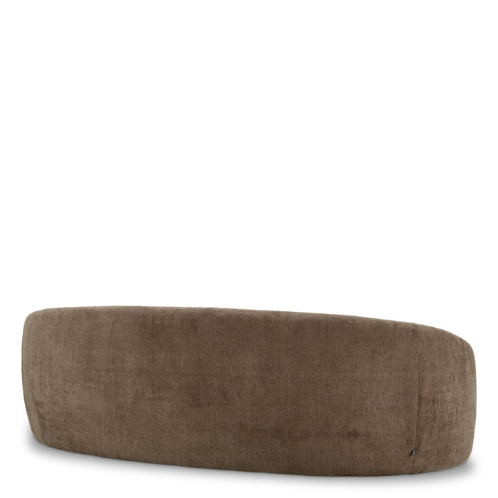 Brown sofa on a white background