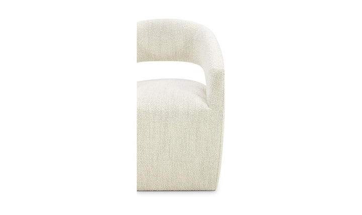White chair on a white background