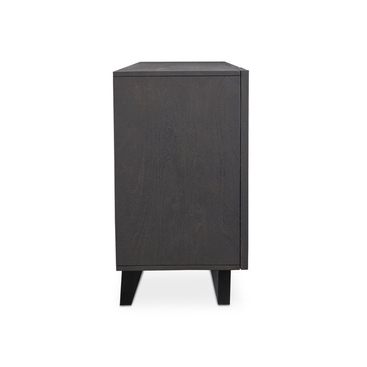 Black sideboard on a white background