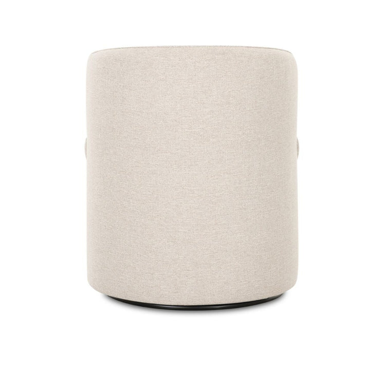 Beige swivel chair on a white background