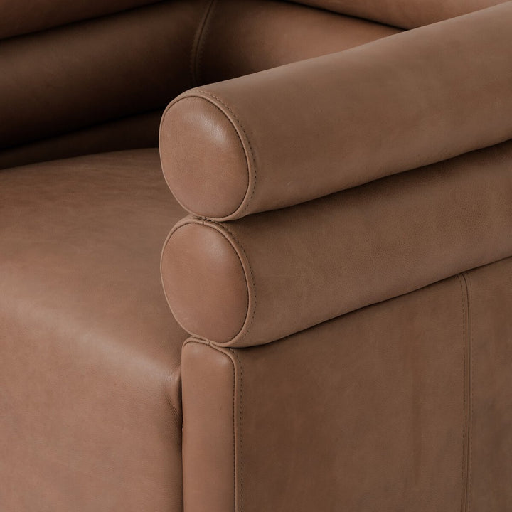 Evie Swivel Chair Palermo Cognac