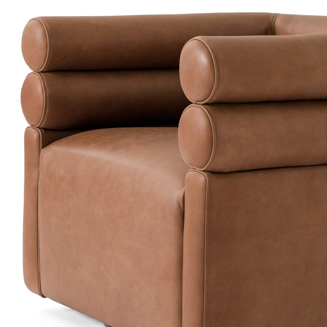 Evie Swivel Chair Palermo Cognac