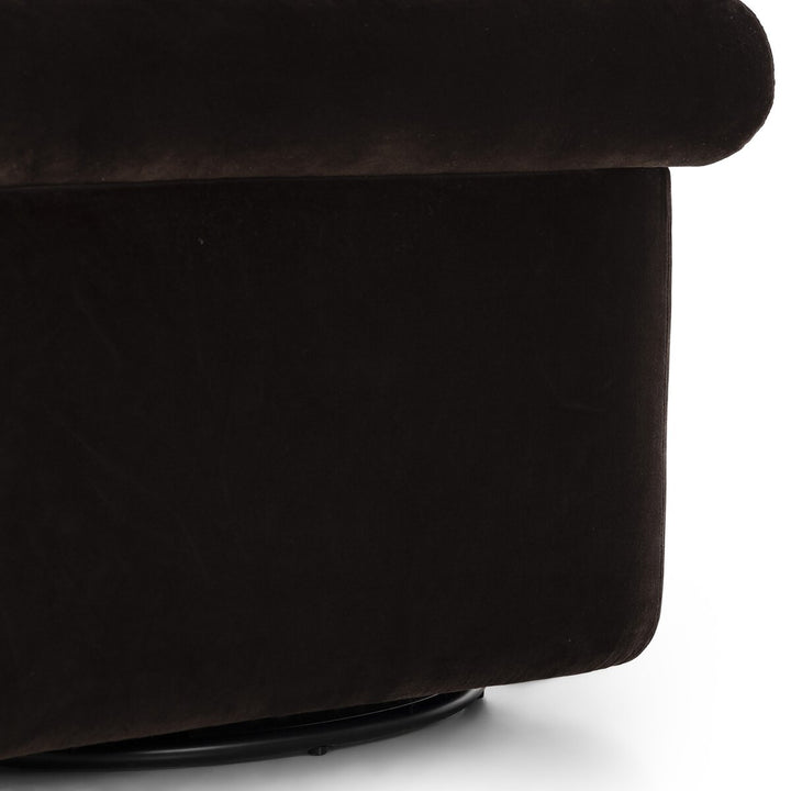 Evie Swivel Chair Surrey Cocoa