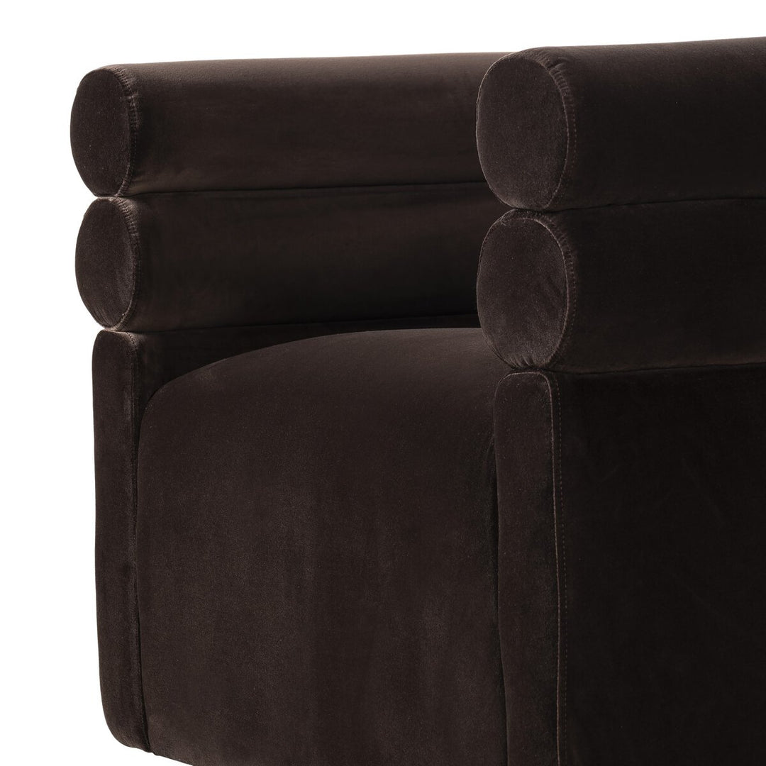Evie Swivel Chair Surrey Cocoa