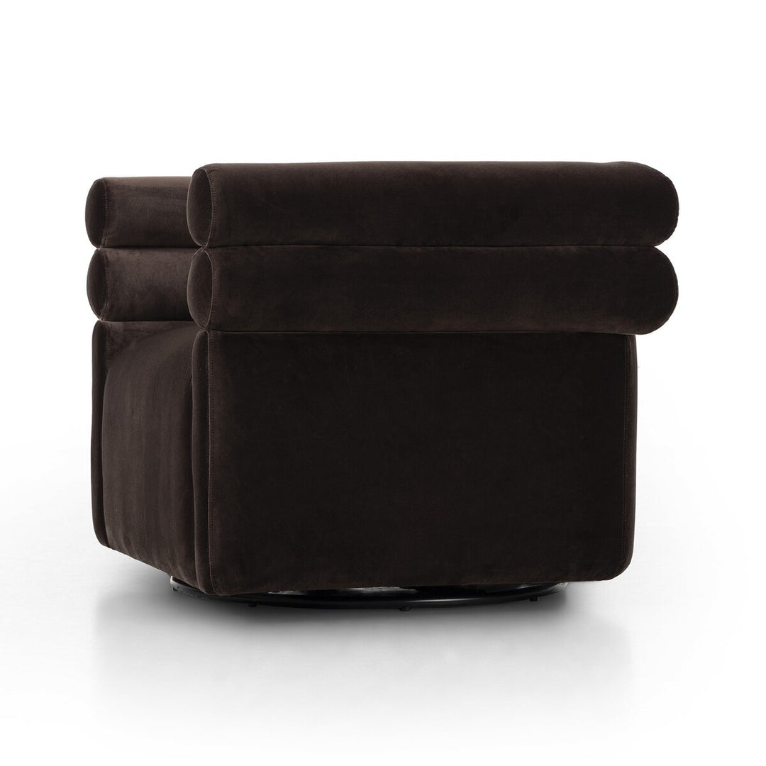 Evie Swivel Chair Surrey Cocoa