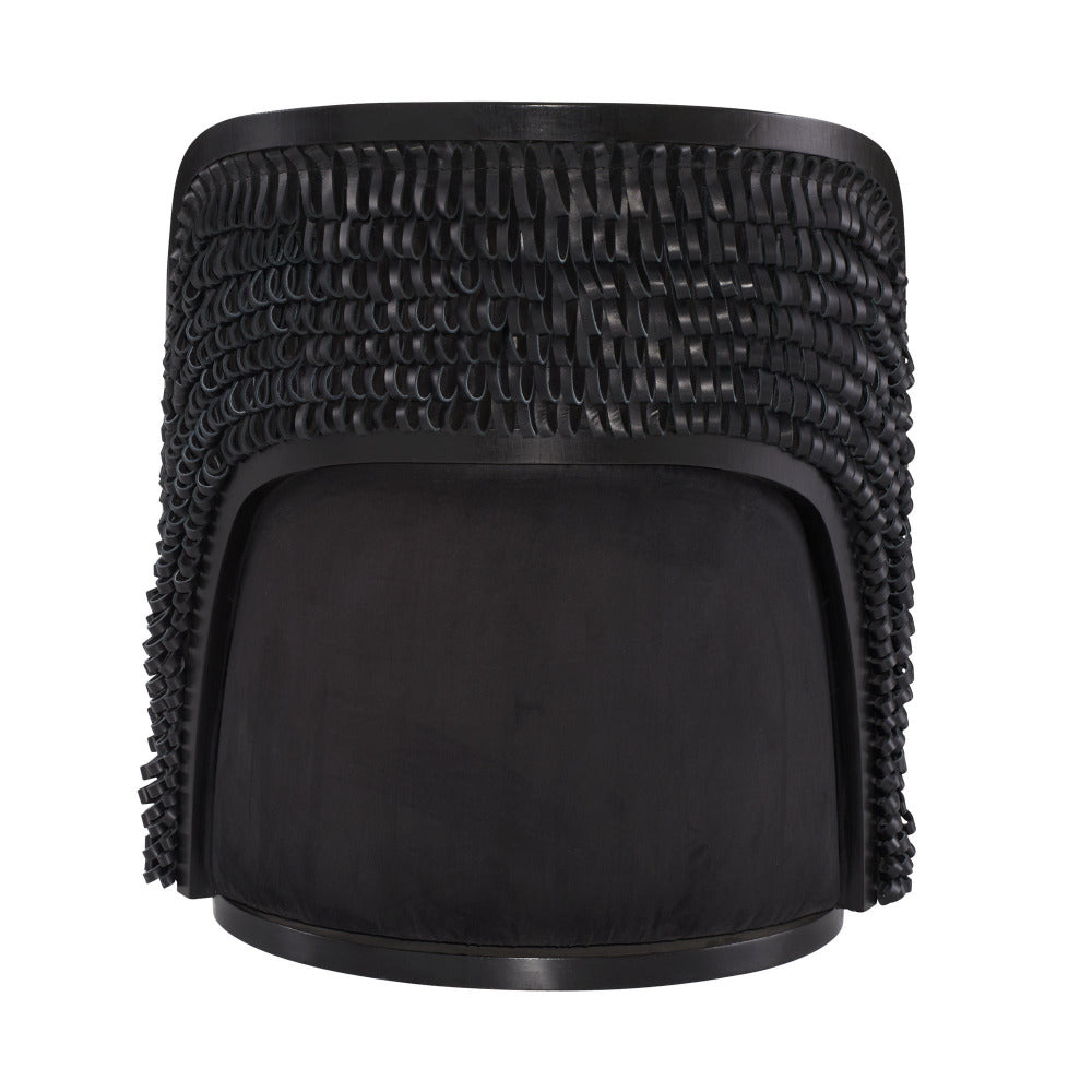 Black chair on a white background