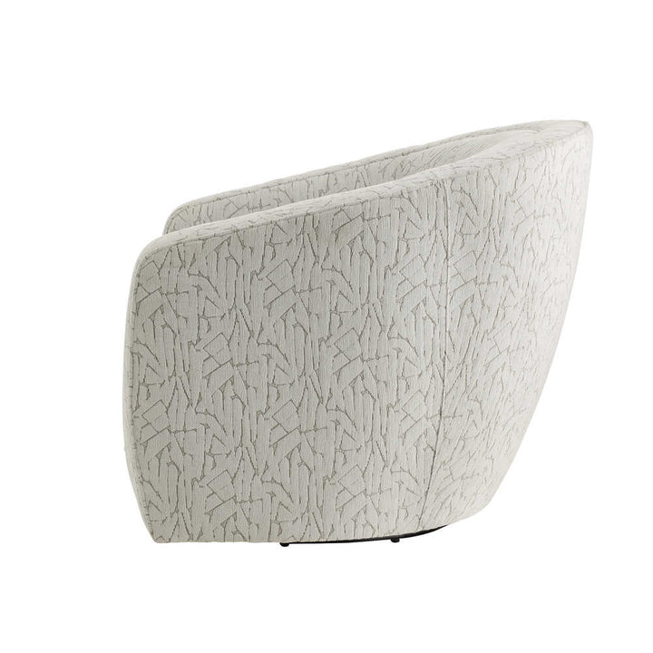 Modern chair with textured pattern on a white background