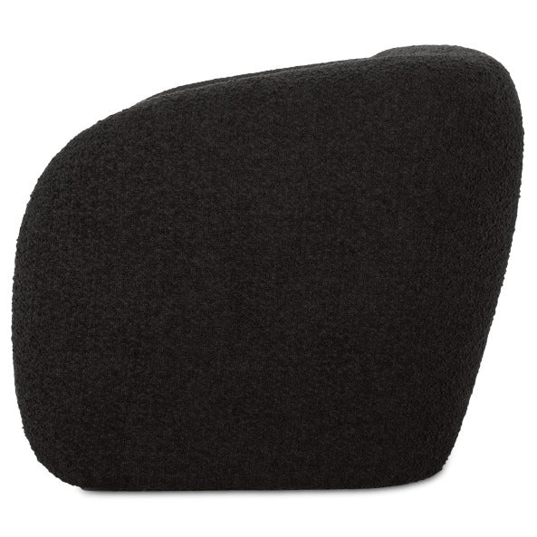 Black sofa on a white background