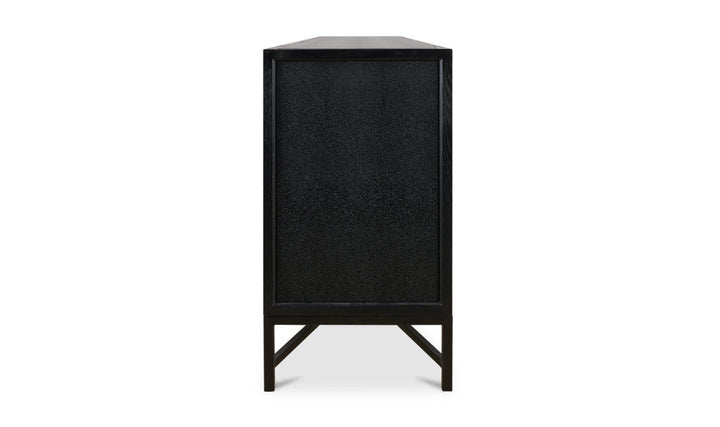 Black sideboard on a white background