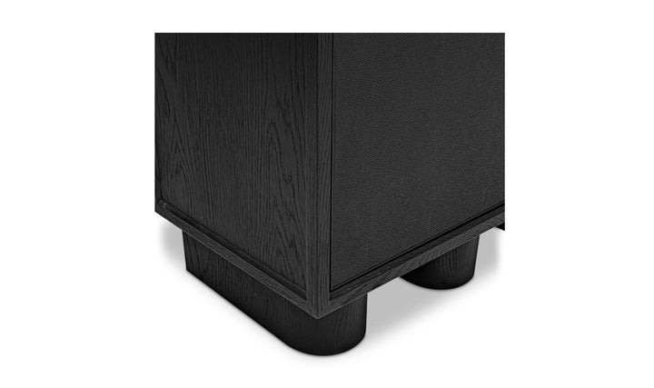 Black sideboard on a white background