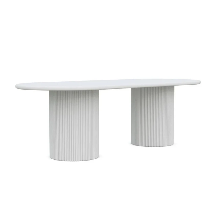 Palma | 96" Esstisch – Weiß