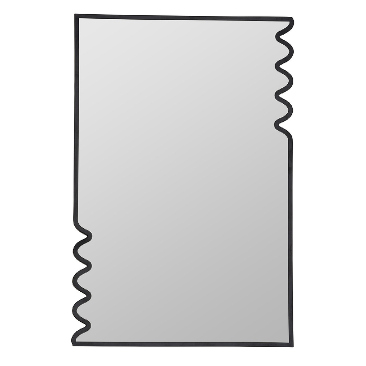 Lacon Black Metal Wall Mirror