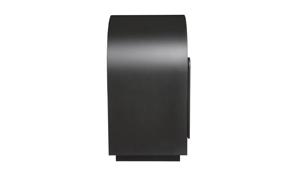 Black sideboard on a white background