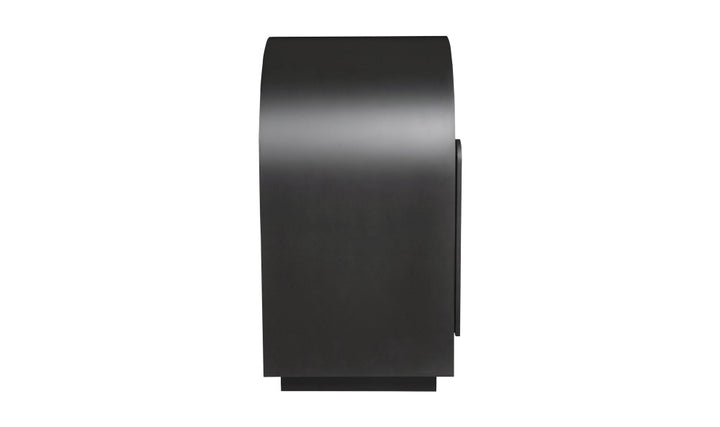 Black sideboard on a white background