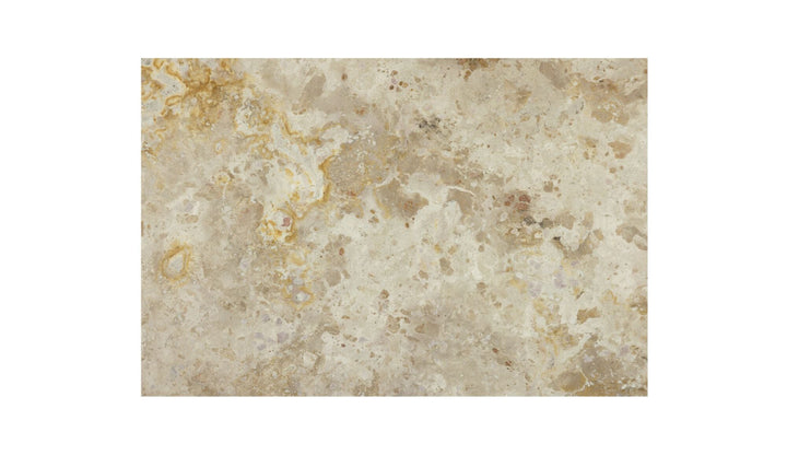 Beige and brown marble-like texture on a white background