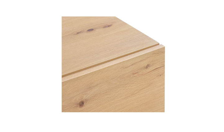 Wooden surface with a visible grain pattern on a white background