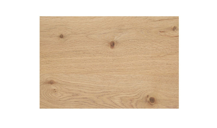 Wooden panel with a natural finish on a white background