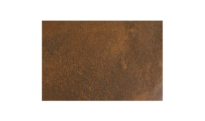 Brass metal sheet on a white background