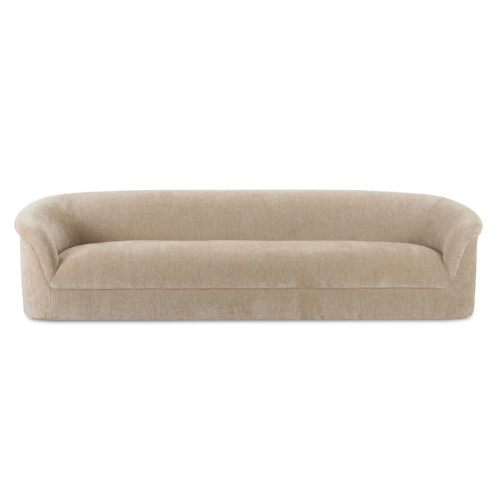 Beige sofa on a white background