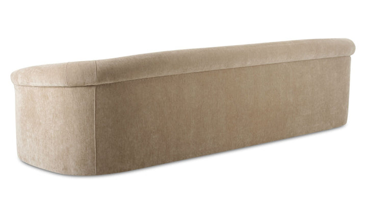 Beige sofa on a white background
