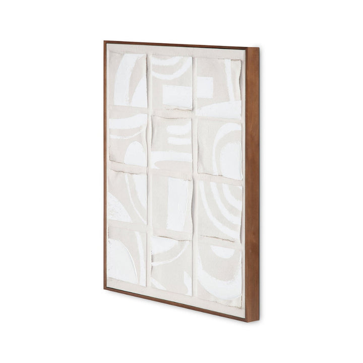 Decorative print with abstract design on a white background