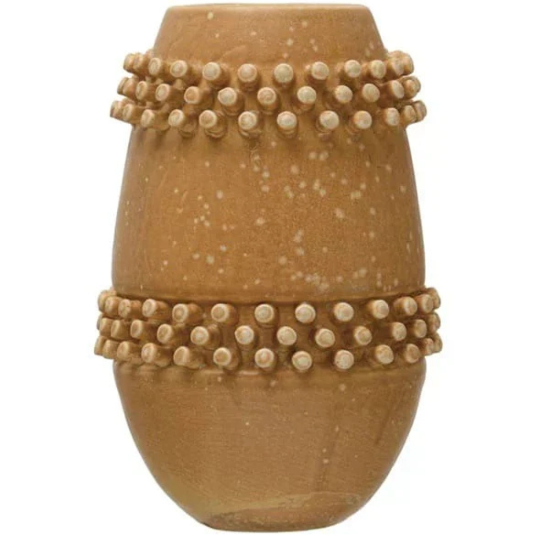 Bloomingville Stoneware Vase with Raisrd Dots
