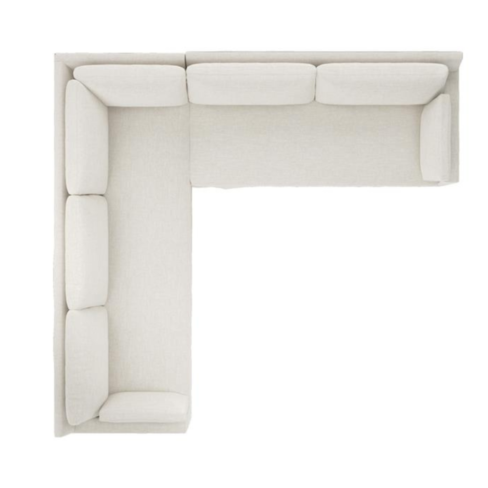 Weybridge Sea Salt Performance Slipcovered Corner Sectional - Right End - 123"