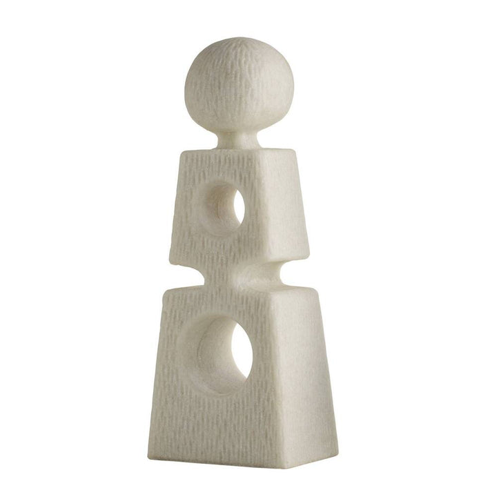 Abstract sculpture on a white background