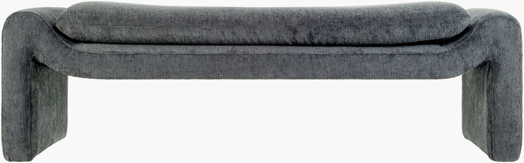 Cascadia Bench front view in teal