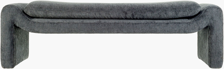 Cascadia Bench front view in teal